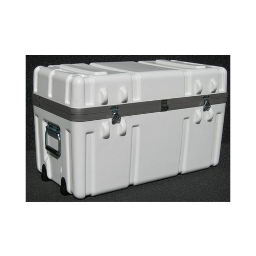 Parker Plastics SW281417 White Shipping Cases with Wheels